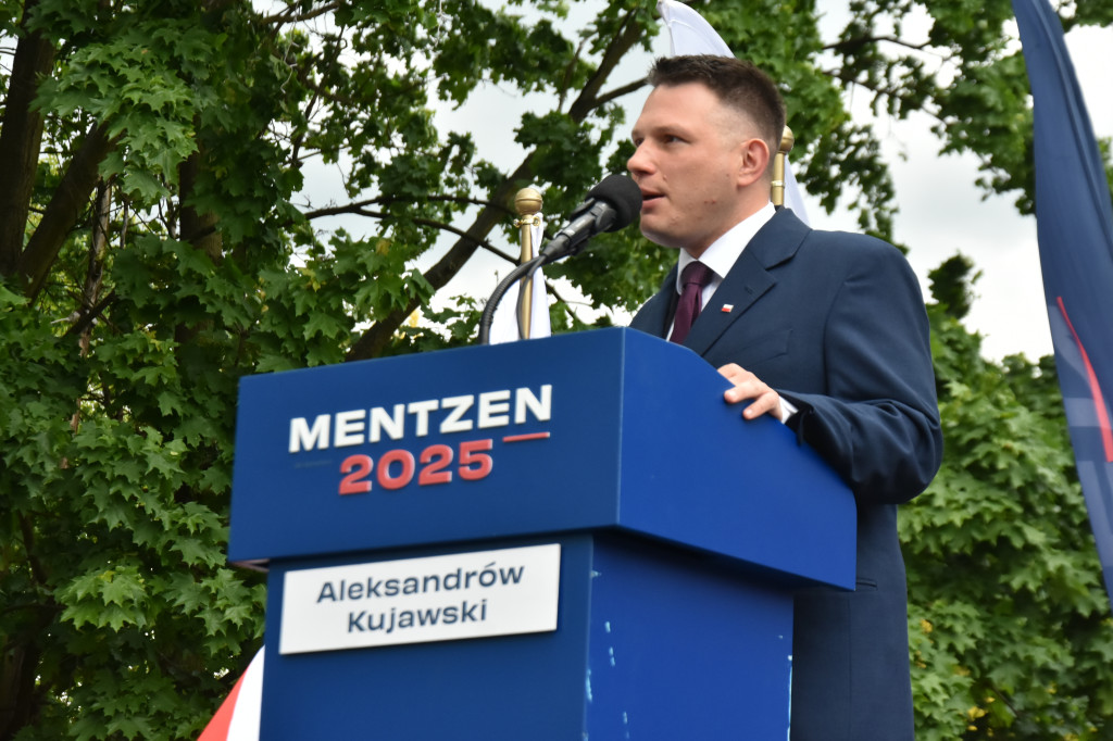 Sławomir Mentzen w Aleksandrowie Kujawskim