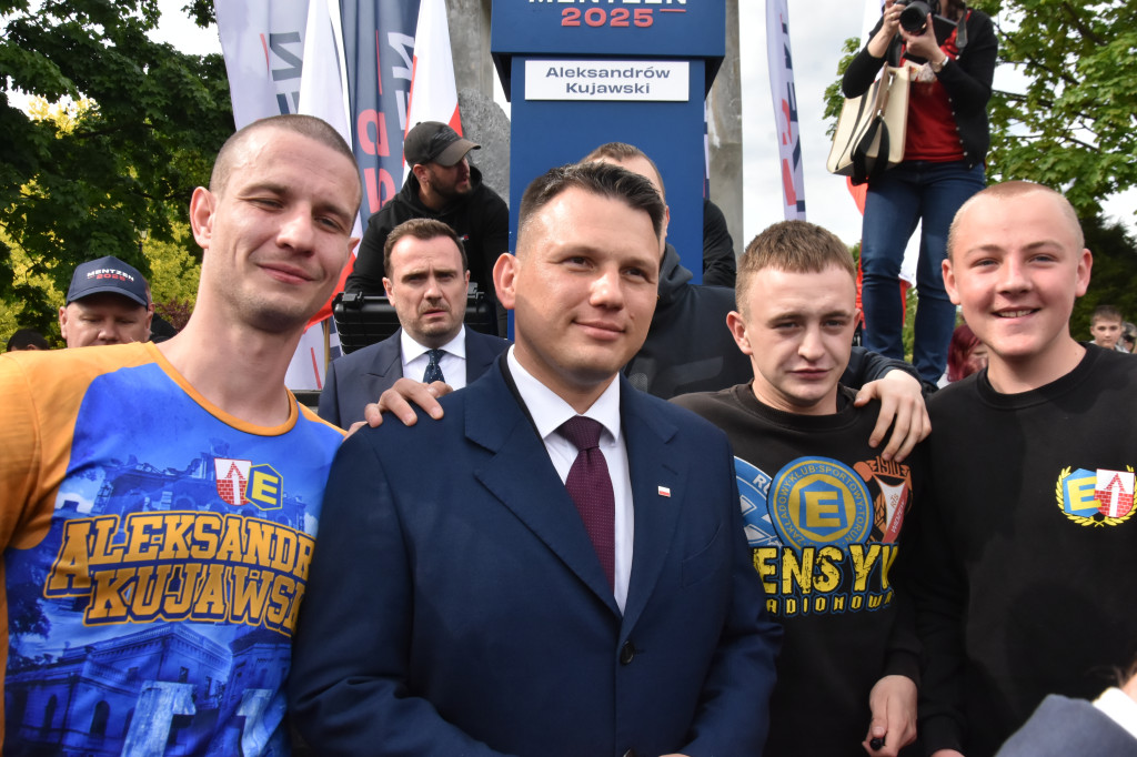 Selfie z Mentzenem w Aleksandrowie Kujawskim