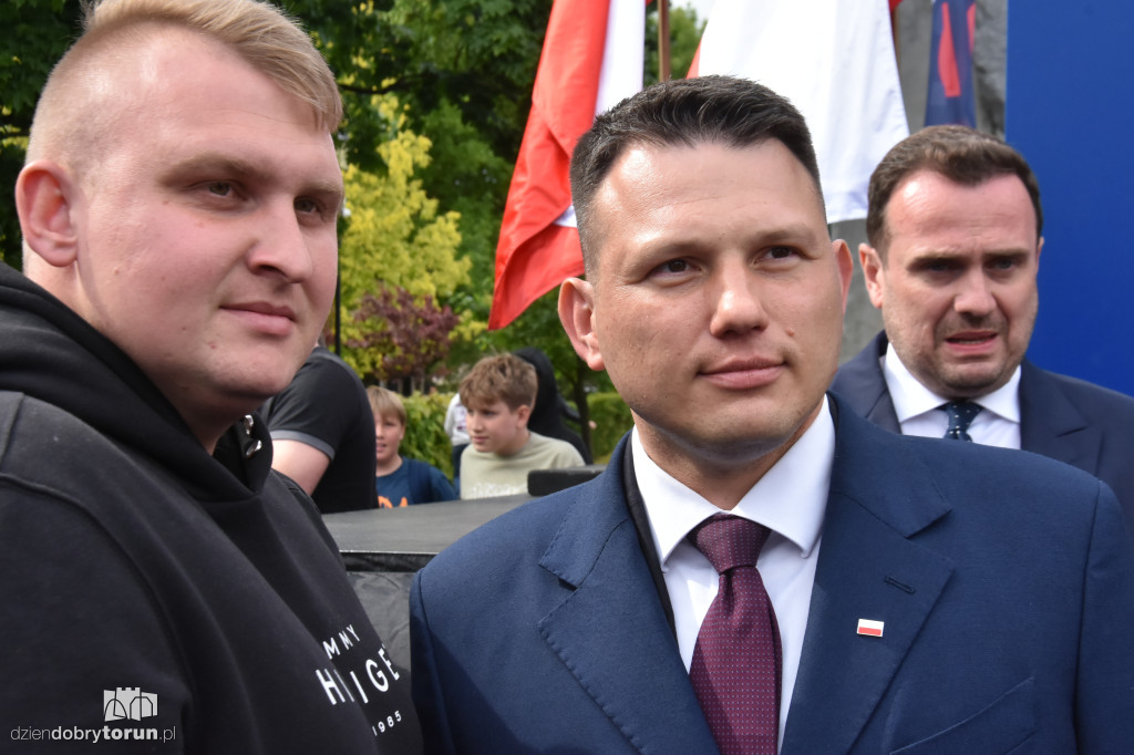 Selfie z Mentzenem w Aleksandrowie Kujawskim