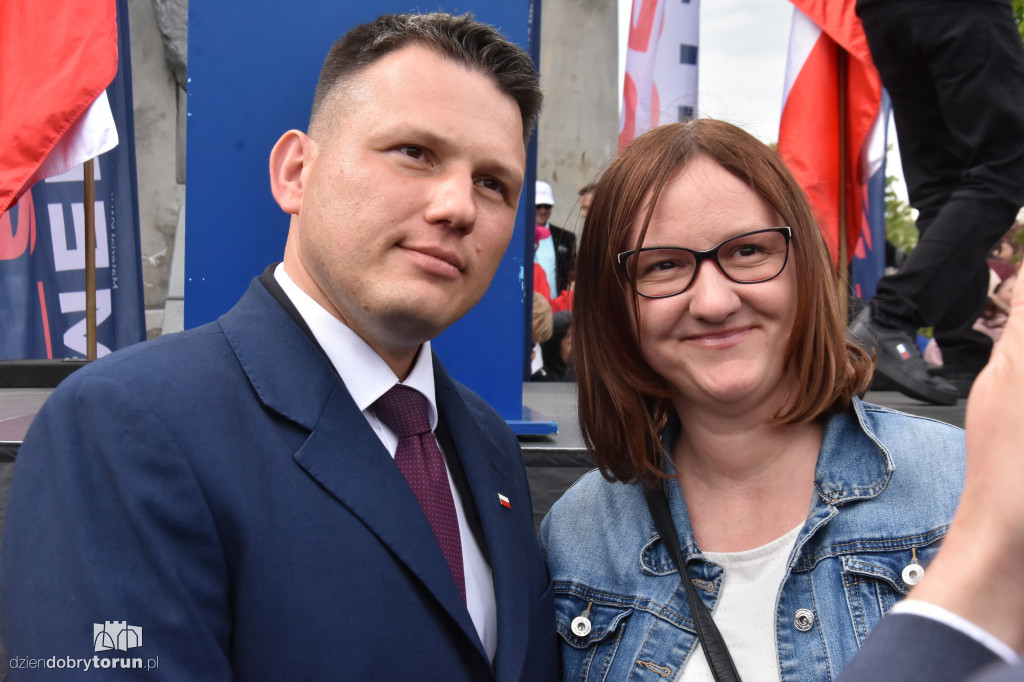 Selfie z Mentzenem w Aleksandrowie Kujawskim
