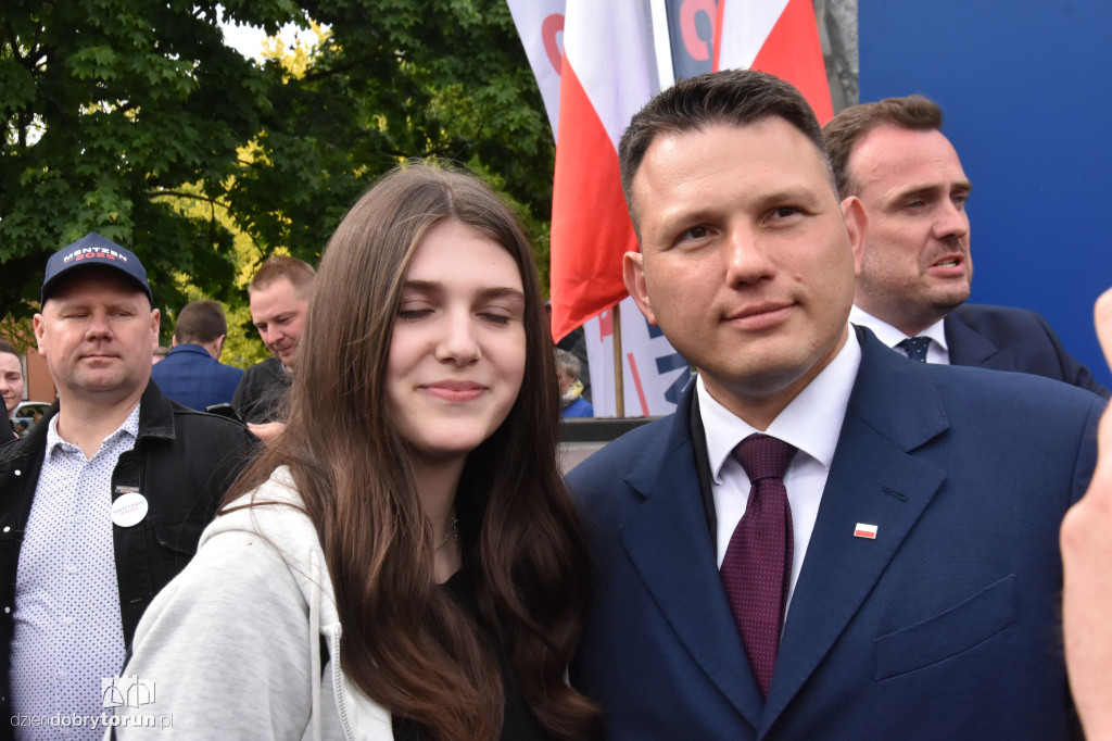 Selfie z Mentzenem w Aleksandrowie Kujawskim
