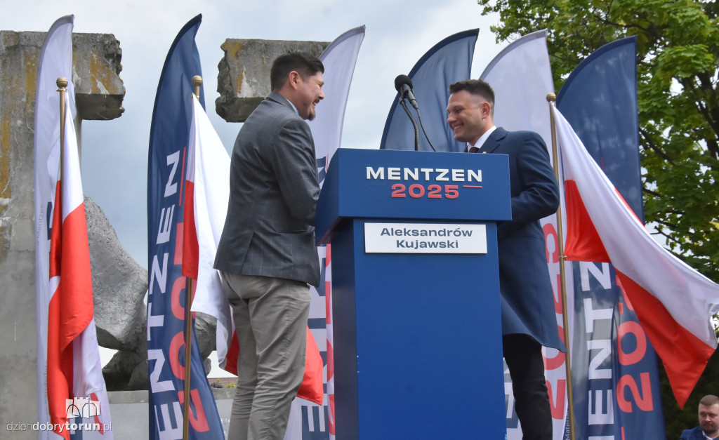 Sławomir Mentzen w Aleksandrowie Kujawskim