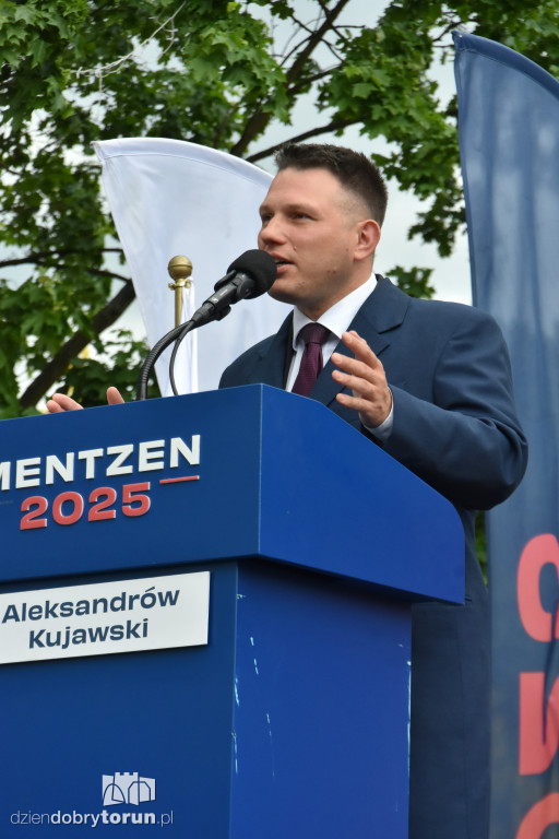 Sławomir Mentzen w Aleksandrowie Kujawskim