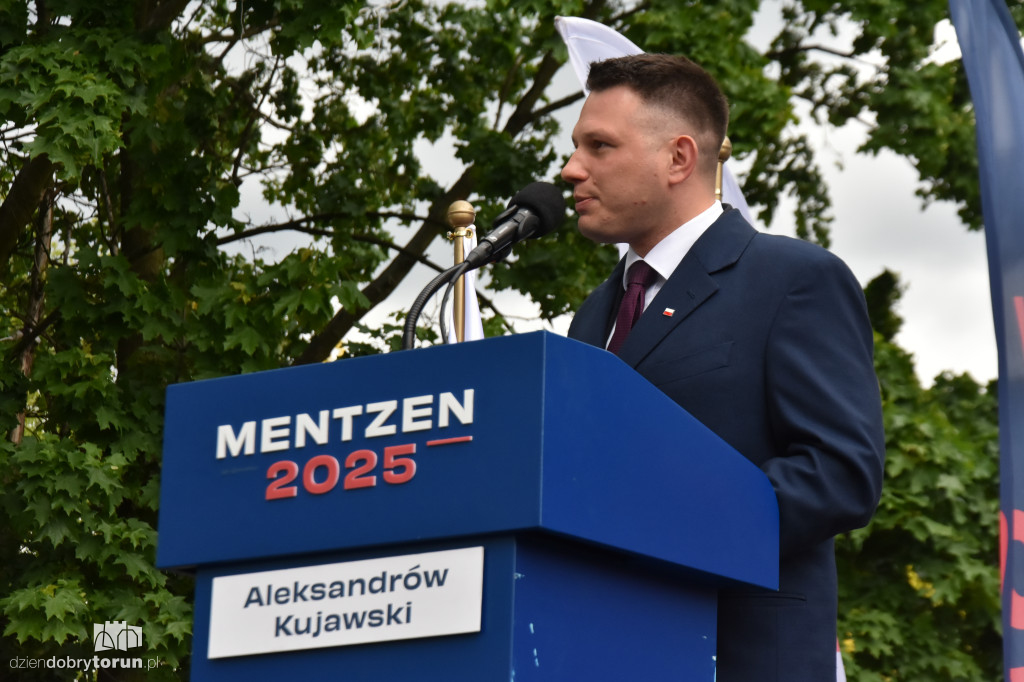 Sławomir Mentzen w Aleksandrowie Kujawskim