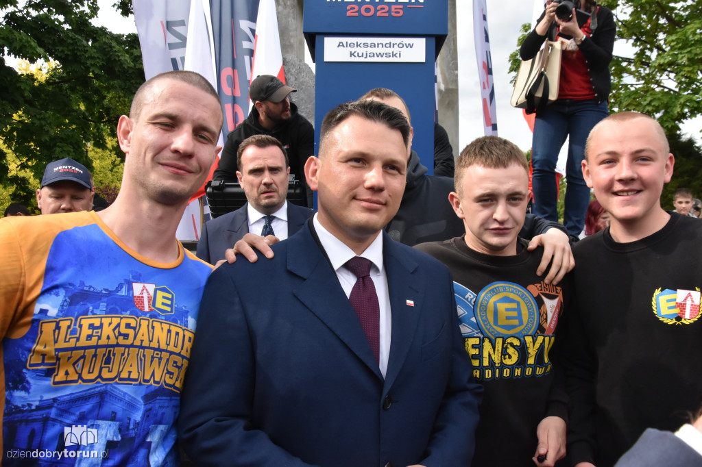 Selfie z Mentzenem w Aleksandrowie Kujawskim