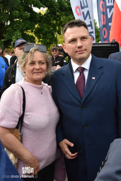 Selfie z Mentzenem w Aleksandrowie Kujawskim