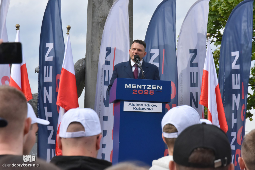 Sławomir Mentzen w Aleksandrowie Kujawskim