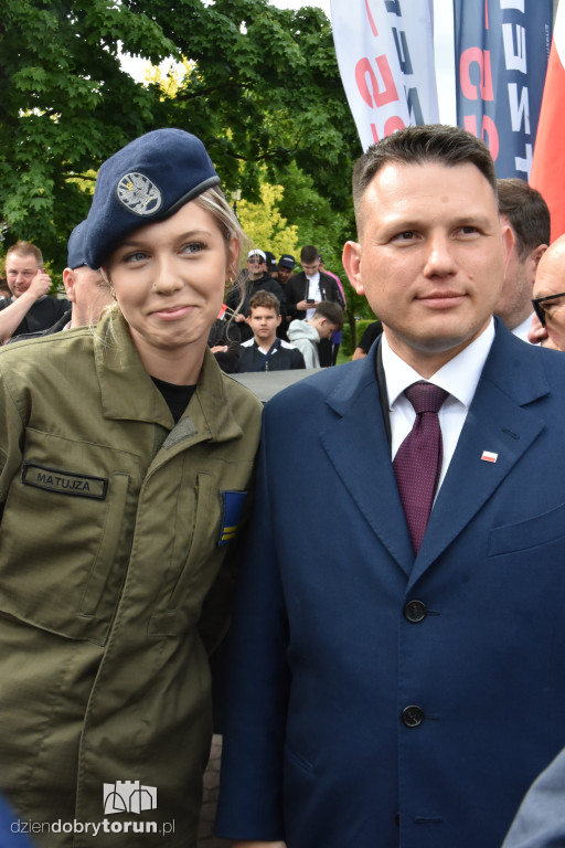 Selfie z Mentzenem w Aleksandrowie Kujawskim