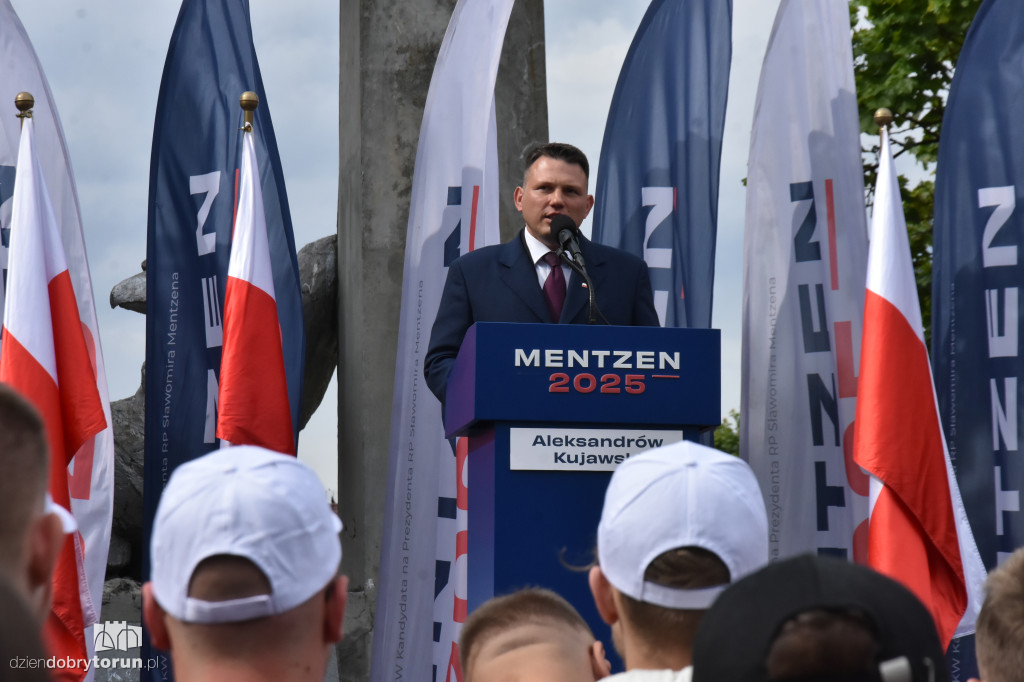 Sławomir Mentzen w Aleksandrowie Kujawskim