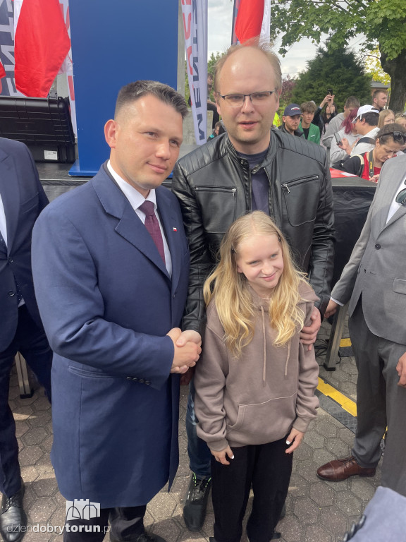 Selfie z Mentzenem w Aleksandrowie Kujawskim