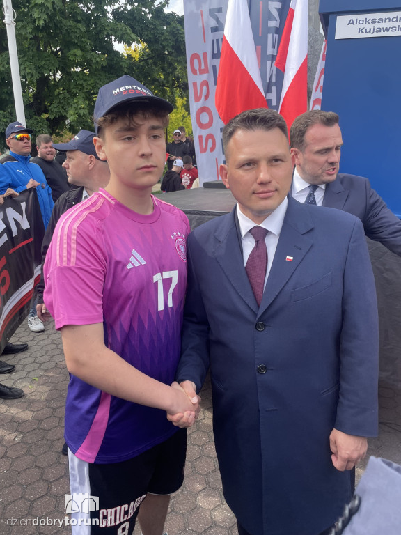 Selfie z Mentzenem w Aleksandrowie Kujawskim