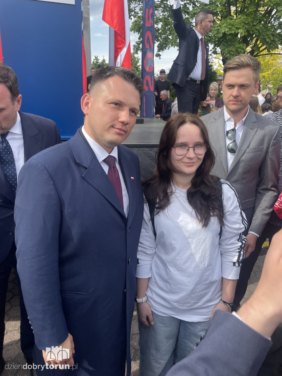 Selfie z Mentzenem w Aleksandrowie Kujawskim