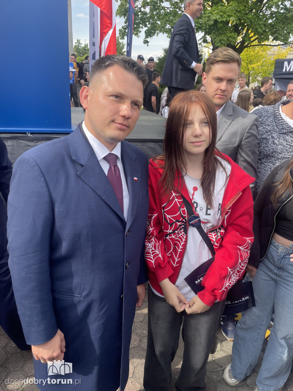 Selfie z Mentzenem w Aleksandrowie Kujawskim