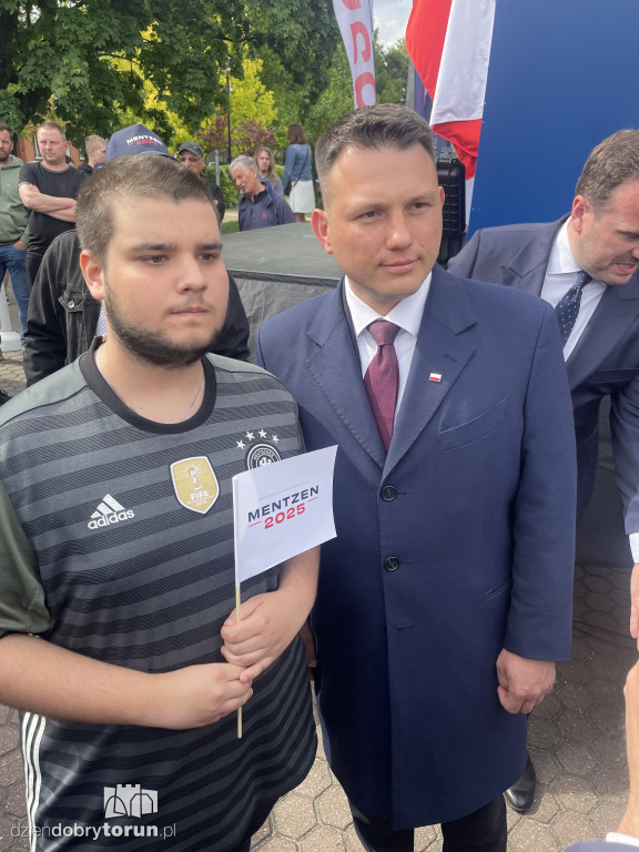Selfie z Mentzenem w Aleksandrowie Kujawskim