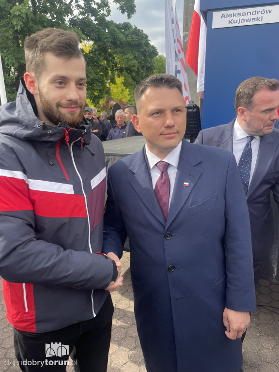 Selfie z Mentzenem w Aleksandrowie Kujawskim