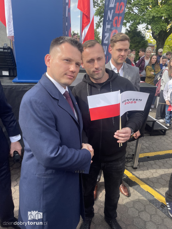 Selfie z Mentzenem w Aleksandrowie Kujawskim