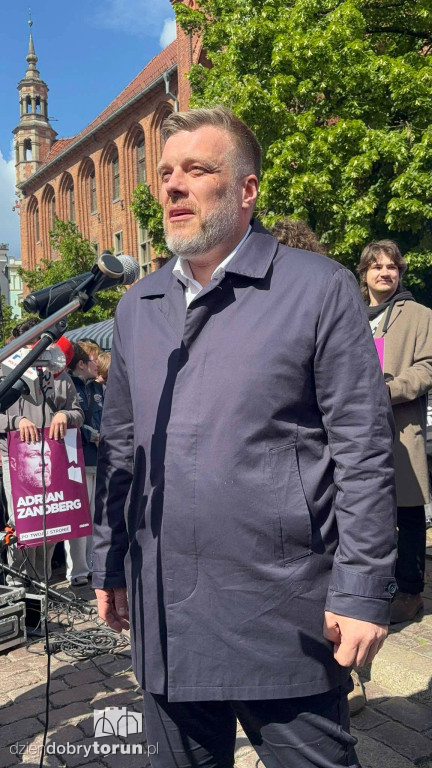 Zandberg w Toruniu na chwilę przed ciszą wyborczą