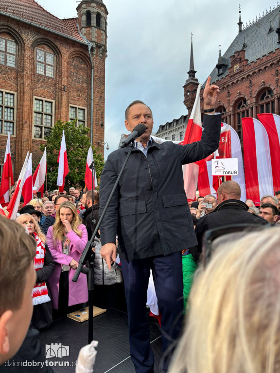 Karol Nawrocki w Toruniu