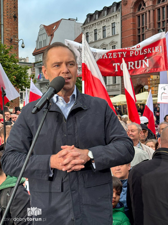 Karol Nawrocki w Toruniu