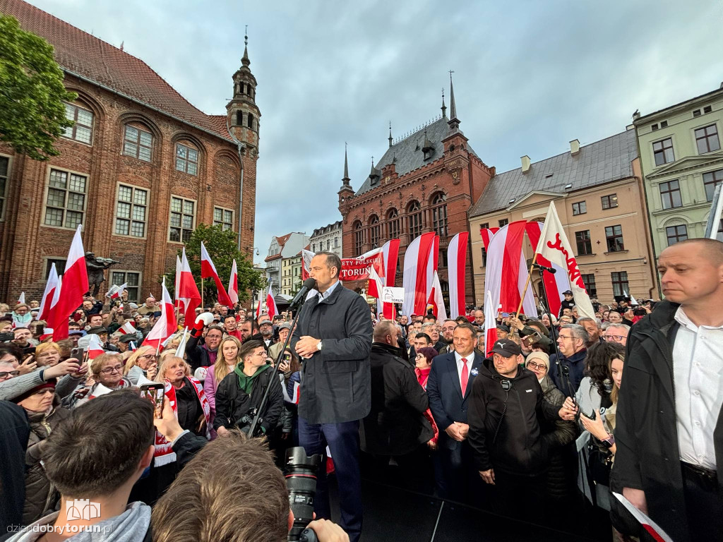 Karol Nawrocki w Toruniu
