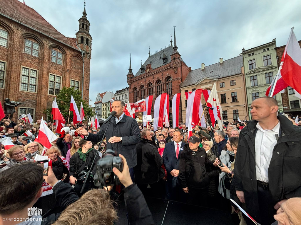 Karol Nawrocki w Toruniu