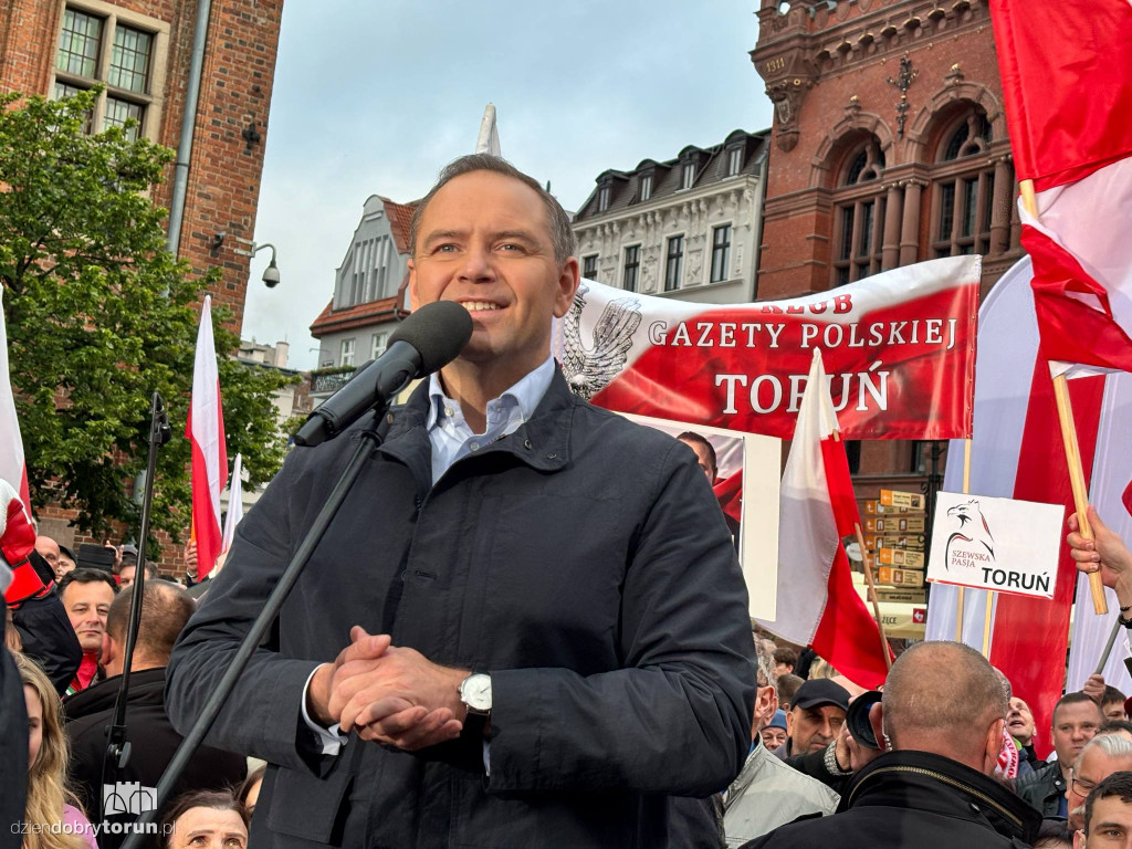 Karol Nawrocki w Toruniu