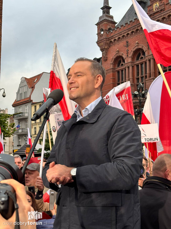 Karol Nawrocki w Toruniu