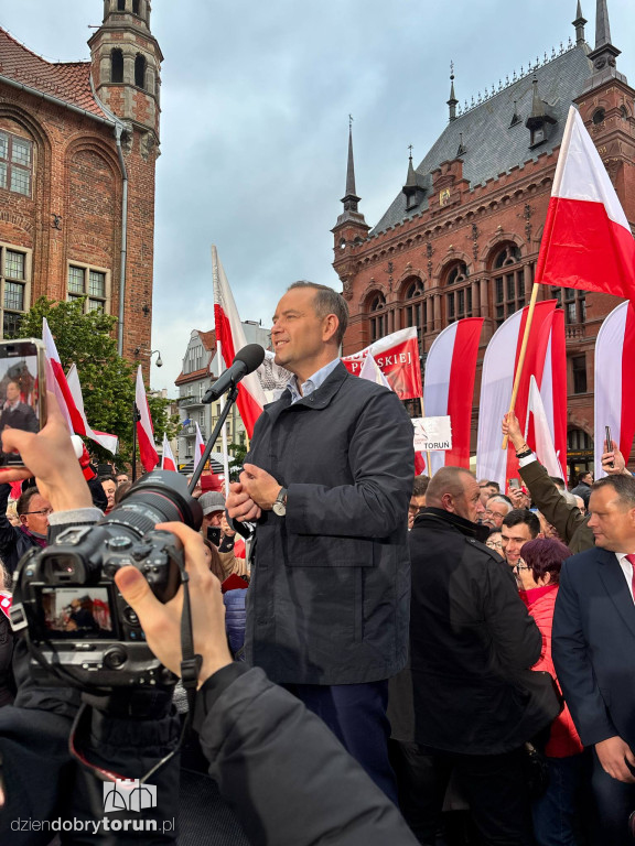 Karol Nawrocki w Toruniu