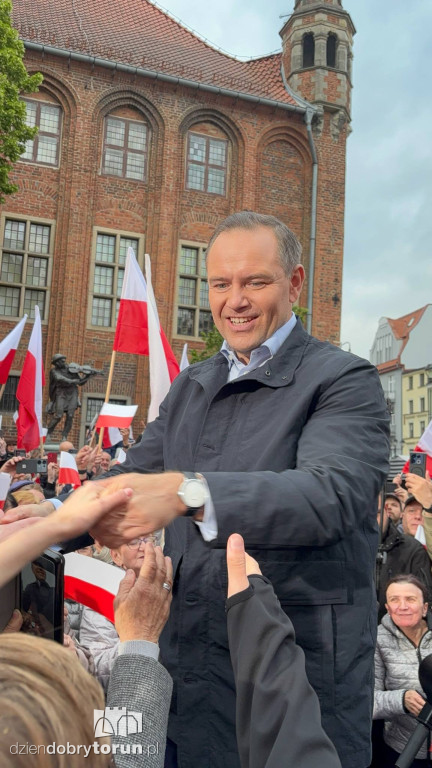 Karol Nawrocki w Toruniu