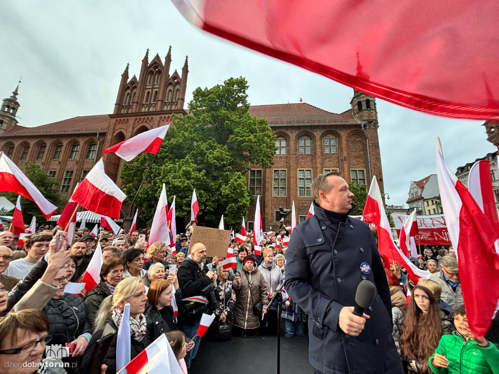 Karol Nawrocki w Toruniu