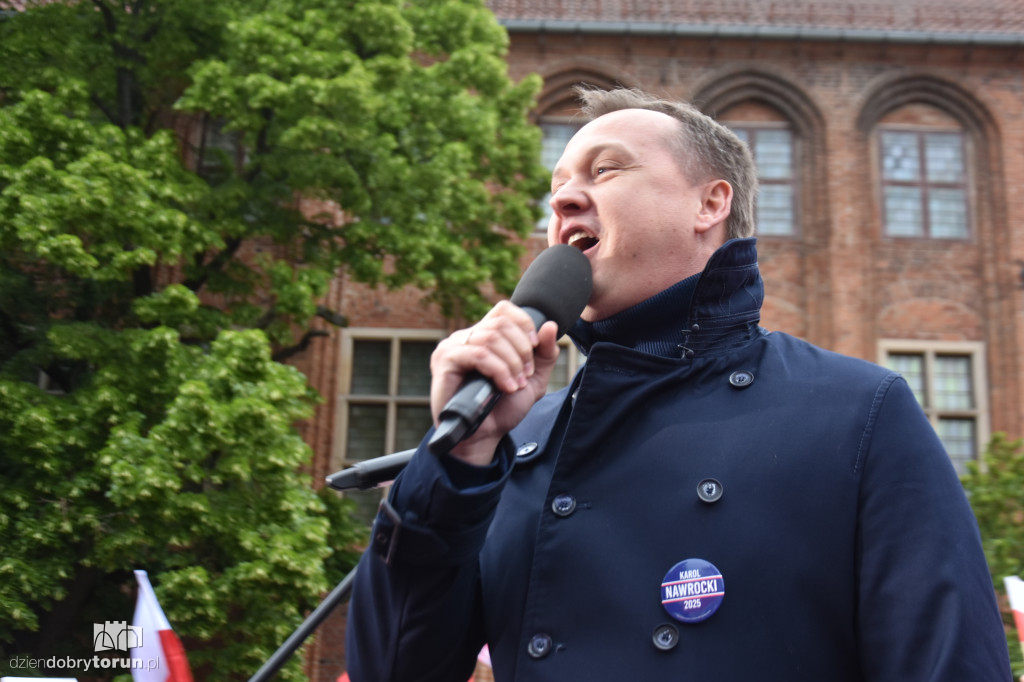 Karol Nawrocki w Toruniu