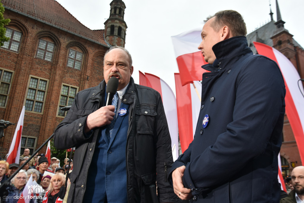 Karol Nawrocki w Toruniu
