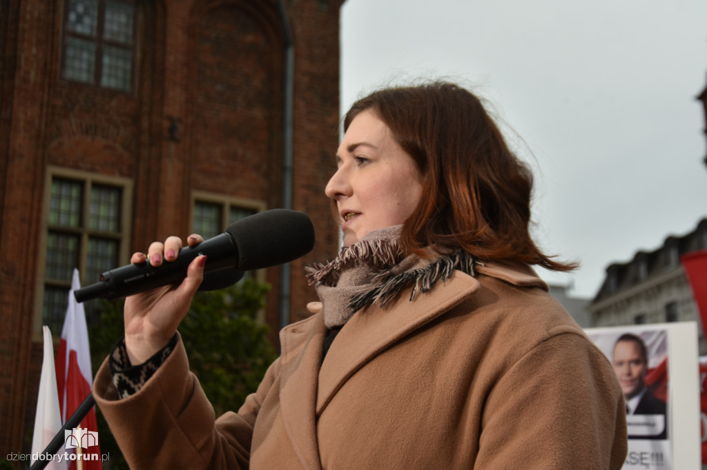 Karol Nawrocki w Toruniu