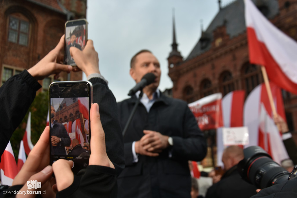 Karol Nawrocki w Toruniu
