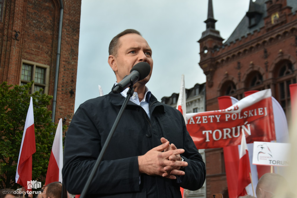 Karol Nawrocki w Toruniu
