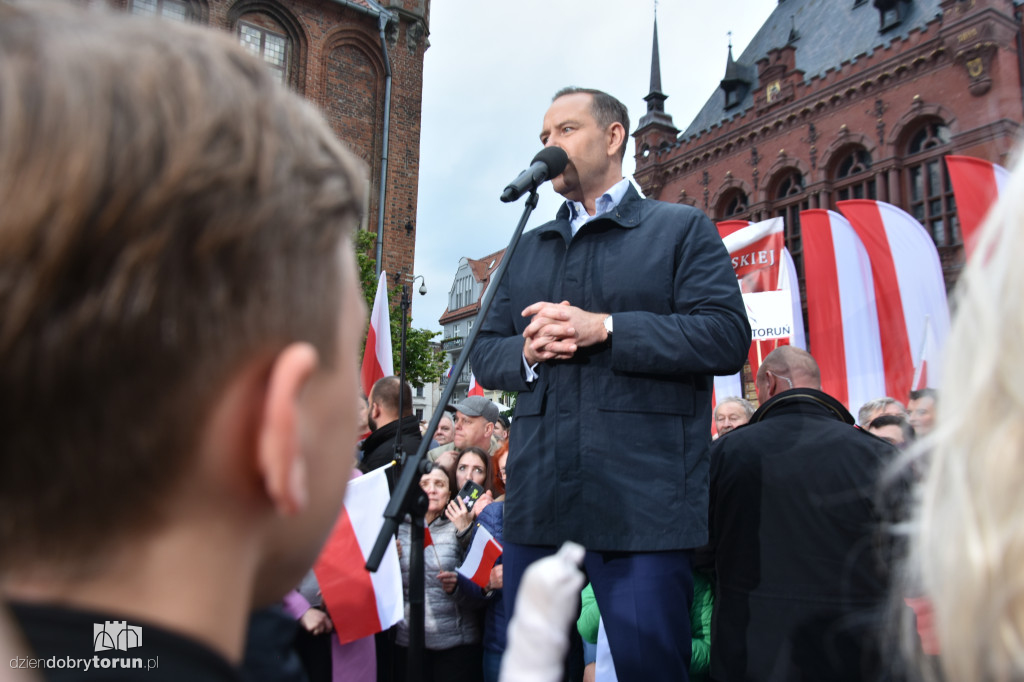 Karol Nawrocki w Toruniu