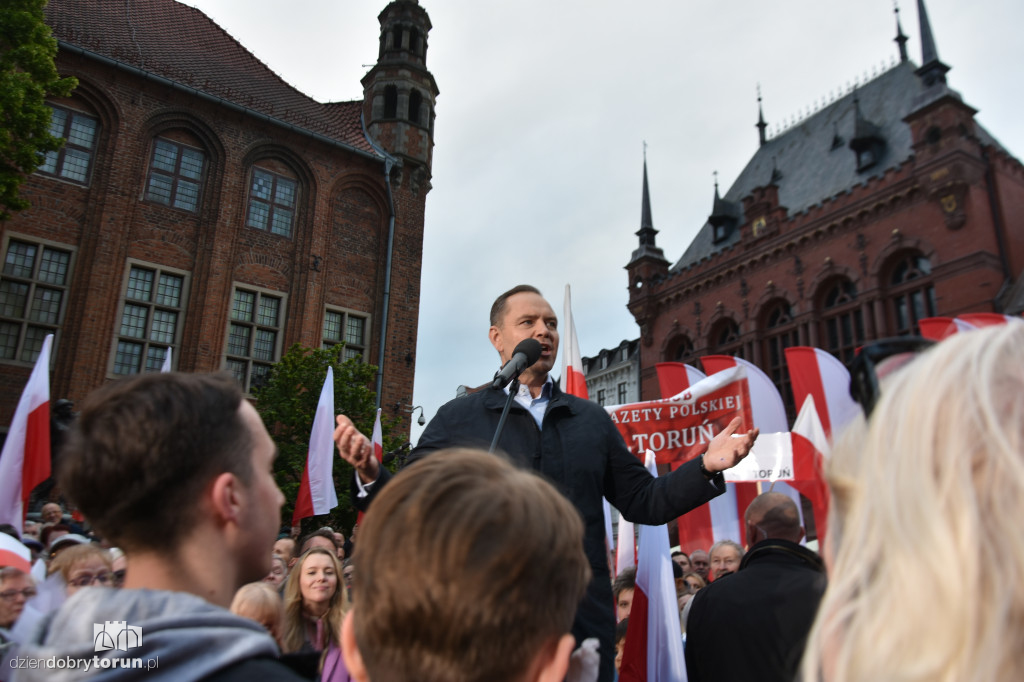 Karol Nawrocki w Toruniu