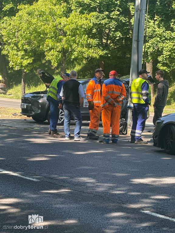 Uwaga na korki! Wypadek na Lubickiej