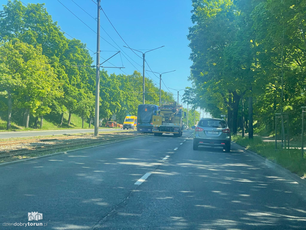 Uwaga na korki! Wypadek na Lubickiej