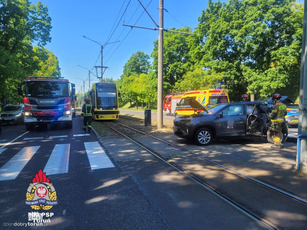 Uwaga na korki! Wypadek na Lubickiej