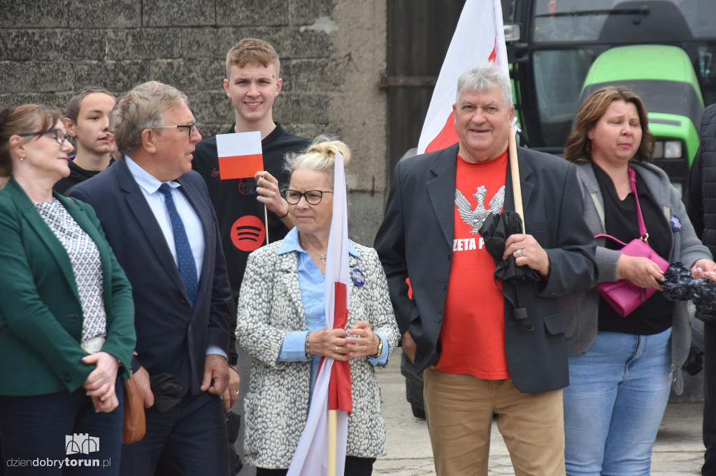 Karol Nawrocki w gminie Koneck