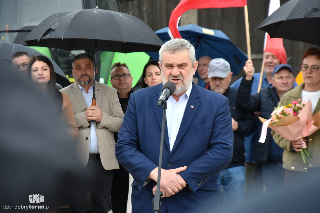 Karol Nawrocki w gminie Koneck
