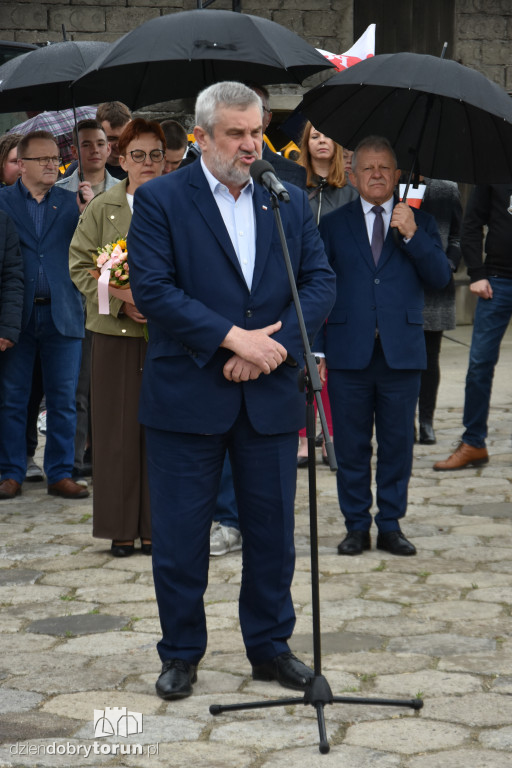 Karol Nawrocki w gminie Koneck