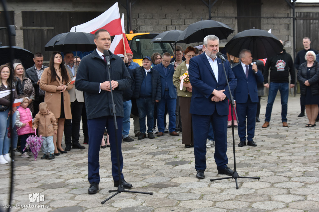 Karol Nawrocki w gminie Koneck