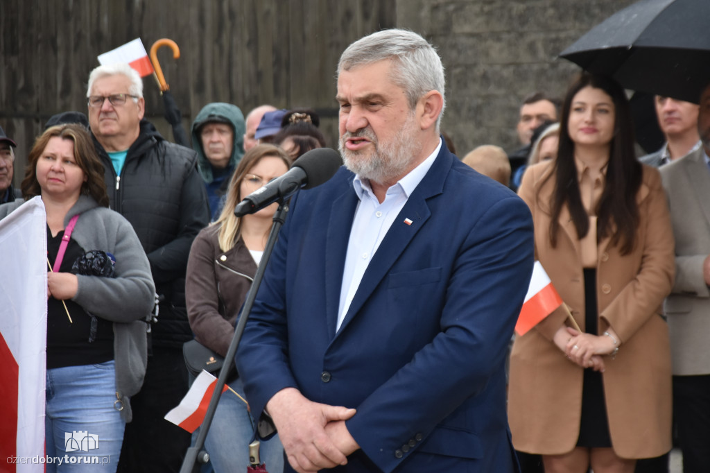 Karol Nawrocki w gminie Koneck