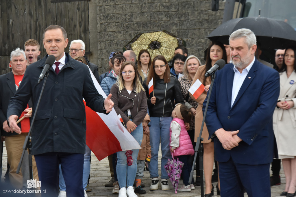 Karol Nawrocki w gminie Koneck