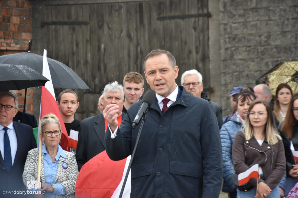 Karol Nawrocki w gminie Koneck