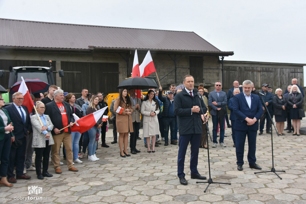Karol Nawrocki w gminie Koneck