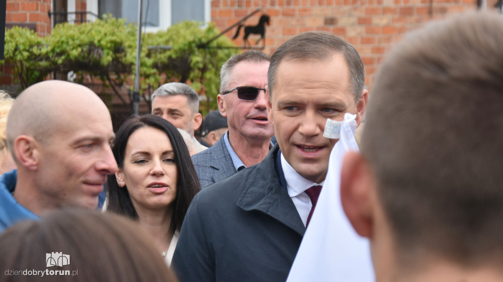 Karol Nawrocki w gminie Koneck