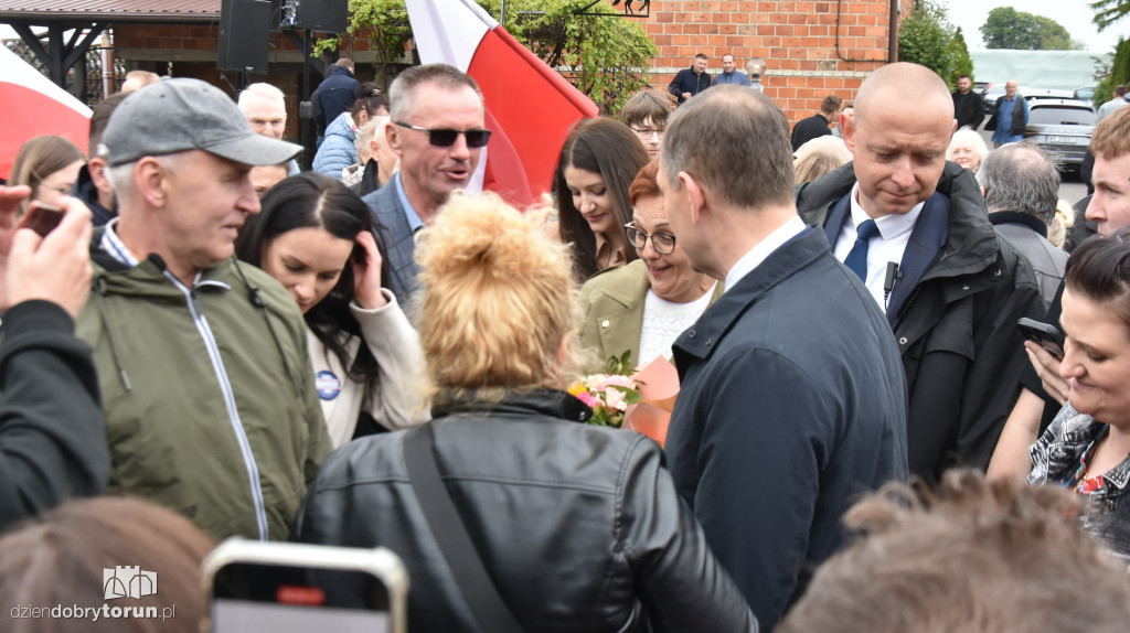 Karol Nawrocki w gminie Koneck
